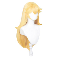 The Super Mario Bros. Movie Princess Peach Cosplay Wig Heat Resistant Synthetic Hair Carnival Halloween Party Props
