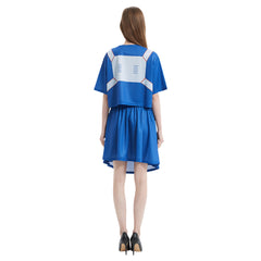 Anime 2 Pieces Shoto Todoroki Outfits for Women Short Sleeves Crop Top + A Line Skirt Sets