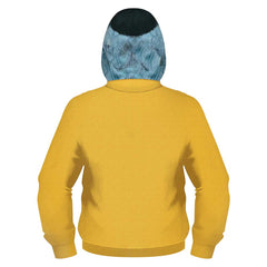 Beetlejuice 2 Bob-Shrinker Shrunken Head Cosplay Yellow Zip Up Hoodie Outfits Halloween Party Suit