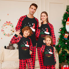 Christmas Red Home Outfits Christmas Carnival Suit for Adults Kids