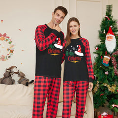 Christmas Red Home Outfits Christmas Carnival Suit for Adults Kids