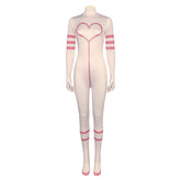 Hazbin Hotel Angel Dust Adult Cosplay Costume Pink Skin Jumpsuit Outfit Halloween Carnival Suit
