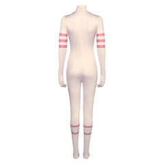 Hazbin Hotel Angel Dust Adult Cosplay Costume Pink Skin Jumpsuit Outfit Halloween Carnival Suit