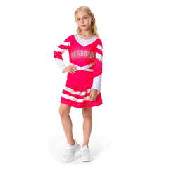 Kids Girls Z-O-M-B-I-E-S ZOMBIES 3 Addison Cosplay Dress Halloween Carnival Costume Dress Up