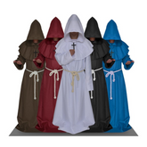 Medieval Monk Robe Priest Robe Cloak Jumpsuit Fancy Outfit Halloween Carnival Suit