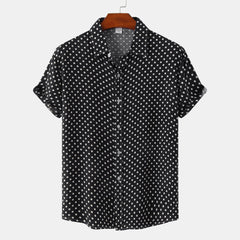 Road House 2024 Movie Dalton Polka Dots Button Front Shirt Adult Cosplay Casual Street T-shirt
