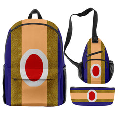 The Super Mario Bros. Movie Bowser Peach Donkey Kong Schoolbag Travel Backpack Shoulder Bag Pencil Case Three-Pieces Set Gift for Kids Students