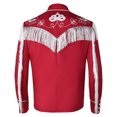 Barbie Ken Red Retro Tassels Coat Cosplay Costume Outfits Halloween Carnival Suit Original Design