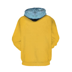 Beetlejuice 2 Bob-Shrinker Shrunken Head Cosplay Yellow Zip Up Hoodie Outfits Halloween Party Suit