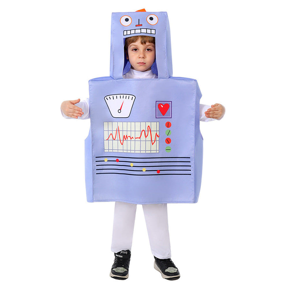 Children Aerospace Robot Cosplay Costume Halloween Carnival Suit