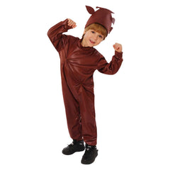 Children Chocolate Sauce Jumpsuit Cosplay Costume Halloween Carnival Suit