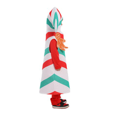 Children Christmas Candy Clothing Gingerbread Man Cosplay Halloween Carnival Costume