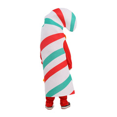 Children Christmas Candy Clothing Gingerbread Man Cosplay Halloween Carnival Costume