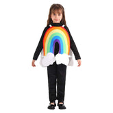 Children Rainbow Outfits Cosplay Costume Halloween Party Suit