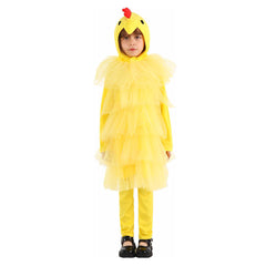 Children Yellow Chicken Suit Cosplay Costume Halloween Carnival Suit