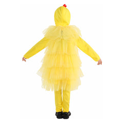 Children Yellow Chicken Suit Cosplay Costume Halloween Carnival Suit