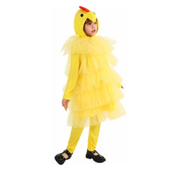 Children Yellow Chicken Suit Cosplay Costume Halloween Carnival Suit