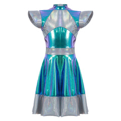 Chilren Alien Dress Cosplay Costume Halloween Carnival Suit