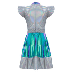 Chilren Alien Dress Cosplay Costume Halloween Carnival Suit