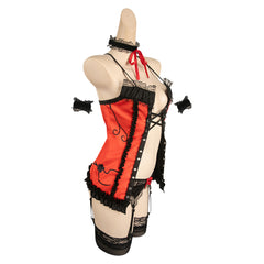 Date A Live Kurumi Tokisaki Sexy Red Set Cosplay Costume Outfits Halloween Carnival Suit