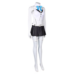 Final Fantasy Ⅶ: Ever Crisis Tifa Lockhart White 3 Piece Swimsuit Set Halloween Carnival Cosplay Costume Original Design