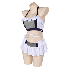 Final Fantasy VII Tifa Lockhart Original White Bikini Swimsuit Cosplay Costume Outfits Halloween Carnival Suit