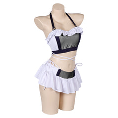 Final Fantasy VII Tifa Lockhart Original White Bikini Swimsuit Cosplay Costume Outfits Halloween Carnival Suit