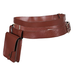 Flynn Rider Cosplay Brown Leather Waitbag Halloween Carnival Costume Accessories 