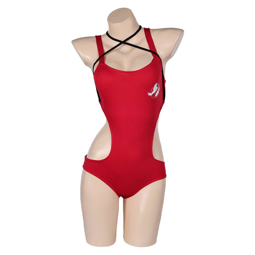 Ghostbusters 2024 Grooberson Red One Piece Swimsuit Cosplay Costume Outfits Halloween Carnival Suit Original Design