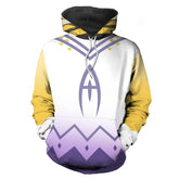 Hazbin Hotel Adam The Exorcist Adult Cosplay Printed Hoodie Hooded Sweatshirt Men Women Casual Pullover Hoodie