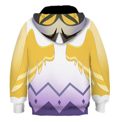 Hazbin Hotel Adam The Exorcist Kids Children Cosplay Printed Hoodie Hooded Sweatshirt Casual Pullover Hoodie