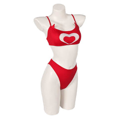 Hazbin Hotel Cherri Bomb Red 2 Piece Bikinis Set Swimsuit Cosplay Costume Outfits Halloween Carnival Suit