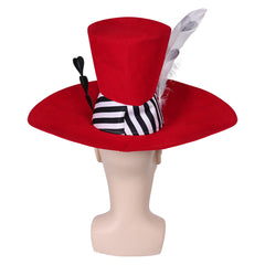 Hazbin Hotel TV Valentino Cosplay Hat Cap Halloween Carnival Costume Accessories