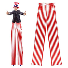 Independence Day Stilt Pants Cosplay Outfits Patriotic Festival Halloween Party Suit