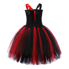 IT Pennywise Kids Girls Red Tutu Dress Cosplay Costume Outfits Halloween Carnival Suit