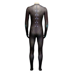 Kaiju No. 8 Kafka Hibino Black Printed Jumpsuit With Mask Cosplay Costume Outfits Halloween Carnival Suit