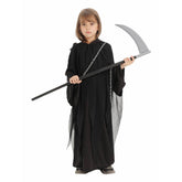 Kids Children Death Cosplay Costume Horror Chain Prop Set Halloween Carnival Suit