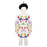 Kids Children Painter T-shirt Hat Set Cosplay Costume Outfits Halloween Carnival Suit