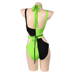 Kim Possible Shego Women Green Sexy Swimsuit Cosplay Costume Outfits Halloween Carnival Suit