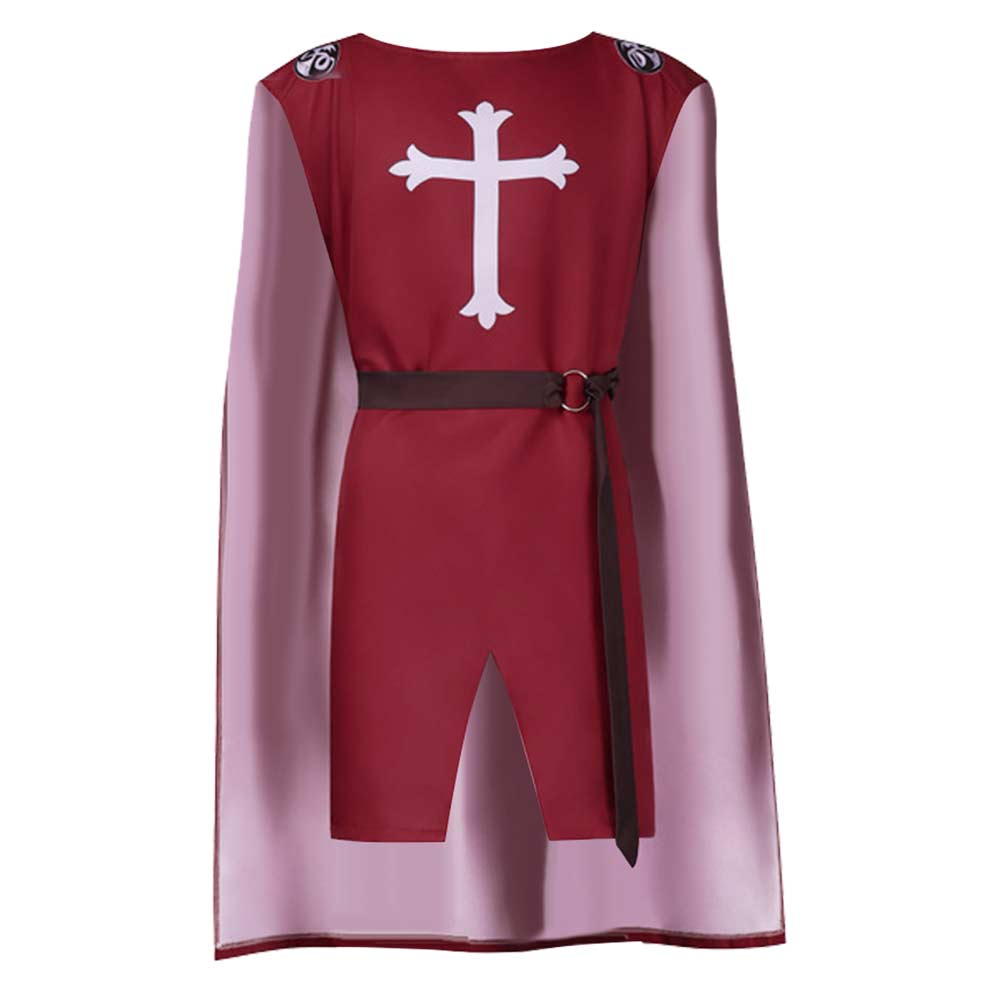Medieval Knight Men Suit With Cape Cosplay Costume Halloween Party Suit