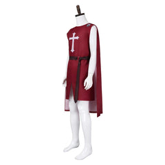 Medieval Knight Men Suit With Cape Cosplay Costume Halloween Party Suit