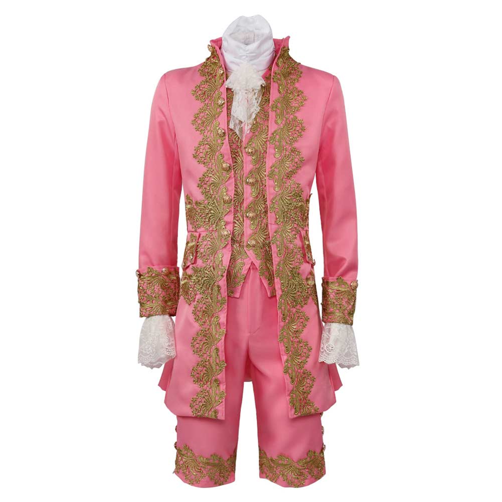 Men Retro Victorian Medieval Palace Prince Suit Halloween Party Cosplay Outfits