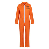 Orange Prisoner Clothes Uniform Men Cosplay Costume Outfits Halloween Carnival Suit 