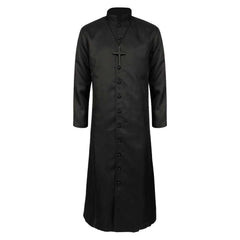 Pastor Priest Medieval Robe Cross Set Cosplay Outfits Halloween Carnival Suit