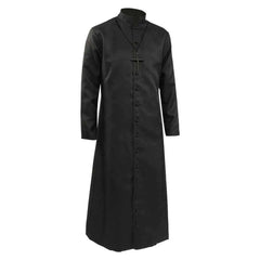 Pastor Priest Medieval Robe Cross Set Cosplay Outfits Halloween Carnival Suit