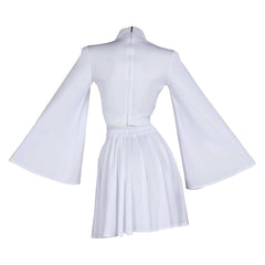 Princess Leia Women White Top Skirt Set Cosplay Costume Outfits Halloween Carnival Suit Original Design