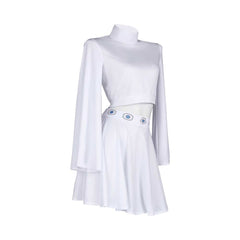 Princess Leia Women White Top Skirt Set Cosplay Costume Outfits Halloween Carnival Suit Original Design