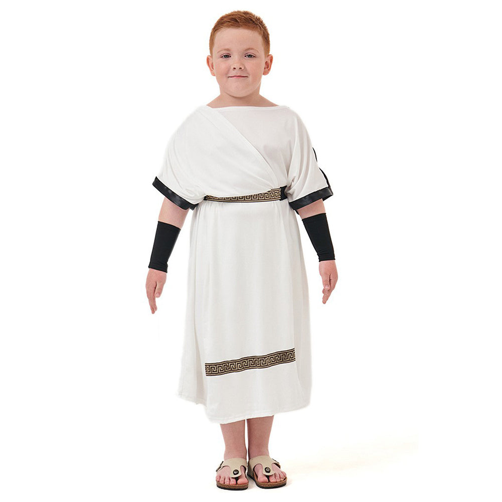 Renaissance Retro Greek Roman Kids Boys Warriors Cosplay Robe Costume Outfits Halloween Carnival Suit