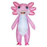 Salamander Pink Adult One Size Inflatable Clothes Jumpsuit Cosplay Costume Outfits Halloween Carnival Suit 