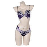 Baldur's Gate Shadowheart Adult Cosplay Costume 2 Pics/Set Purple Swimsuit Outfit Halloween Carnival Suit